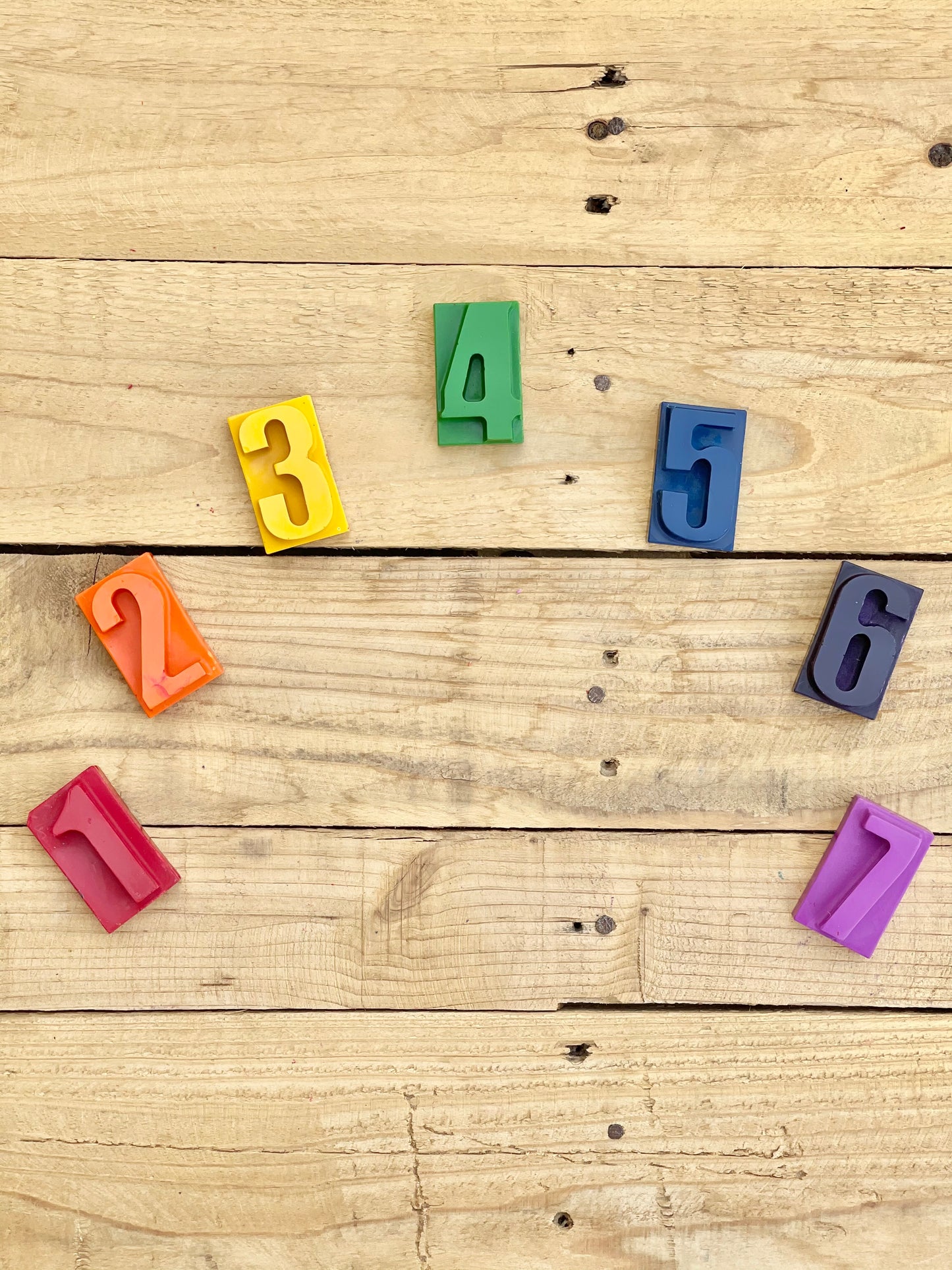 Numbers Crayon Rainbow Set