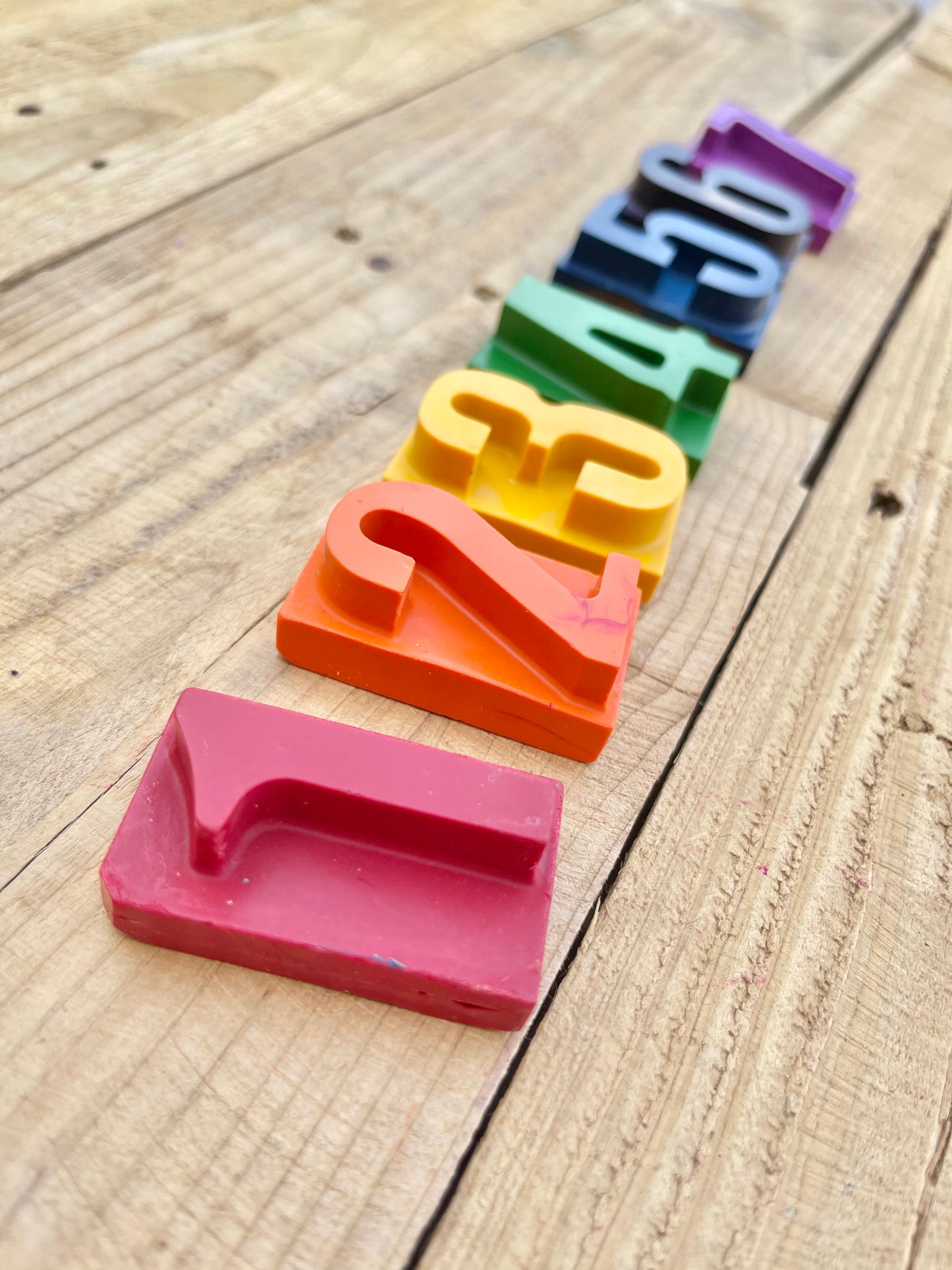 Numbers Crayon Rainbow Set