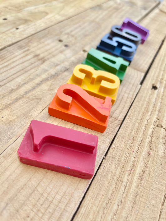 Numbers Crayon Rainbow Set